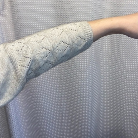 Women’s Cazza petite‎ vintage light knitted turtle neck beige sweater medium - Picture 9 of 11